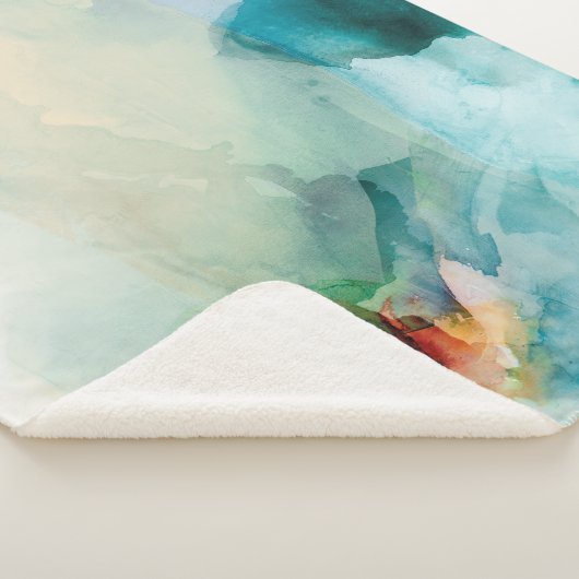 Couverture Sherpa Aversion - Aquarelle bleue (3/4)