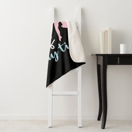 Couverture Sherpa Avertissement Gymnaste peut se retourner à tout mo (En situation)