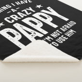 Couverture Sherpa Avertissement J'ai un Pappy fou | Cadeau Père (3/4)