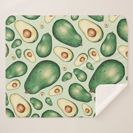 Couverture Sherpa Avocado (Devant (Horizontal))
