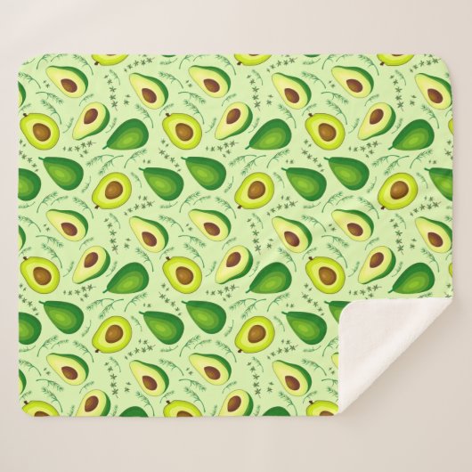 Couverture Sherpa Avocado (Devant (Horizontal))