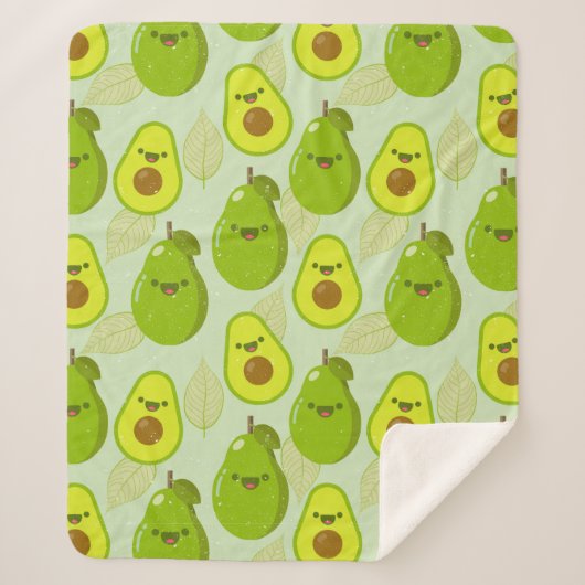 Couverture Sherpa Avocado (Devant)