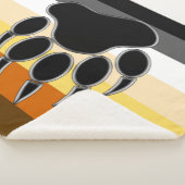 Couverture Sherpa Awesome Bear Pride Drapeau Ours Paw (3/4)