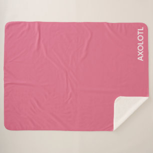 Couverture Sherpa Axolotl pink color name