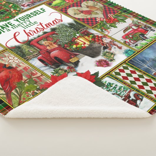 Couverture Sherpa Ayez Un Joyeux Petit Camion Rouge Noël (3/4)