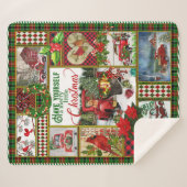 Couverture Sherpa Ayez Un Joyeux Petit Camion Rouge Noël (Devant (Horizontal))