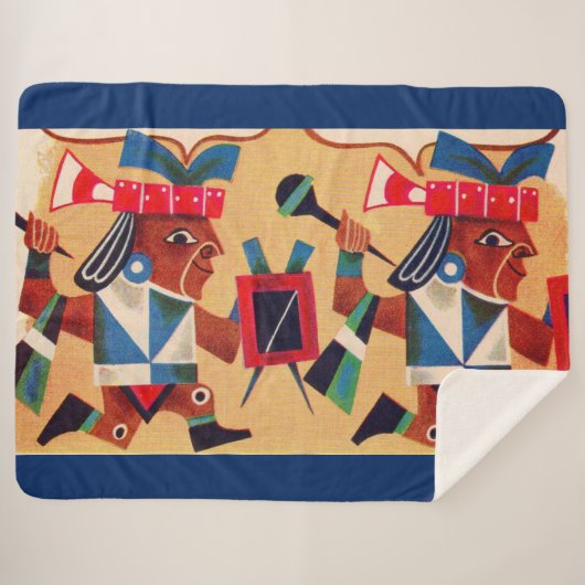 Couverture Sherpa Aztec Aztecs (Devant (Horizontal))