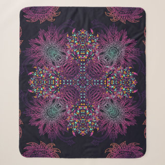Couverture Sherpa Aztec géométrique, vintage motif sans couture.