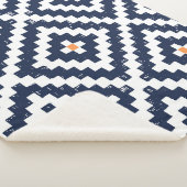 Couverture Sherpa Aztec Navajo, Motif ethnique sans mer (3/4)