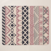 Couverture Sherpa Aztec pattern. Vintage tribal background (Devant (Horizontal))