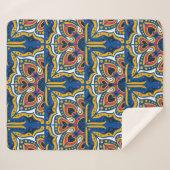 Couverture Sherpa Azulejos portugal sans coulisse motif (Devant (Horizontal))