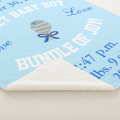 Couverture Sherpa Baby Boy Blue Baby Rattle Télécharger la photo (3/4)