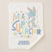 Couverture Sherpa Baby BUGS BUNNY™ Future Superstar En formation (Devant)