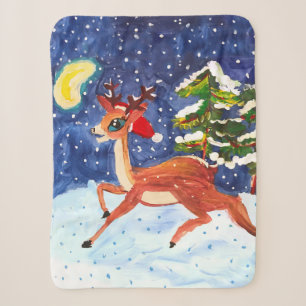 Couverture Sherpa Baby Deer