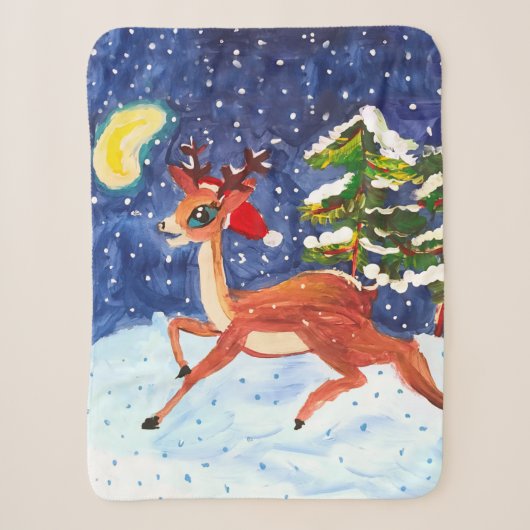 Couverture Sherpa Baby Deer (Devant)