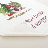 Couverture Sherpa Baby It's Cold Outside Christmas Personnalisé (3/4)