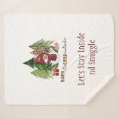 Couverture Sherpa Baby It's Cold Outside Christmas Personnalisé (Devant (Horizontal))