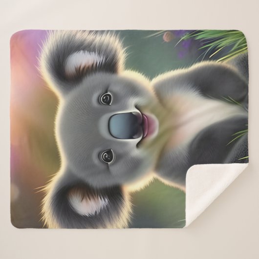 Couverture Sherpa Baby Koala (Devant (Horizontal))