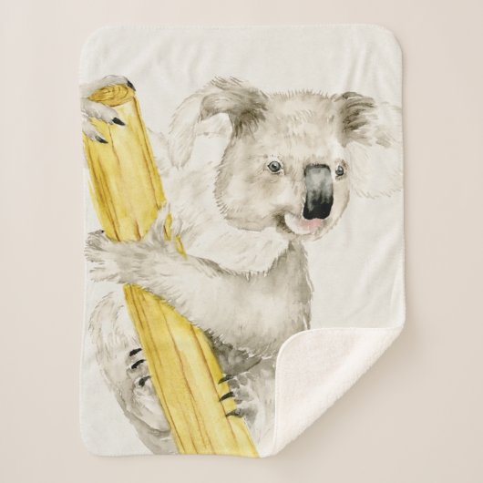 Couverture Sherpa Baby Koala | Cute & Furry (Devant)