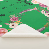 Couverture Sherpa Baby Milestone Nom personnalisé Douche Girl Cadeau (3/4)