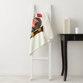 Couverture Sherpa Baby Owl In Christmas Casquette et cadeau Sherpa B (En situation)