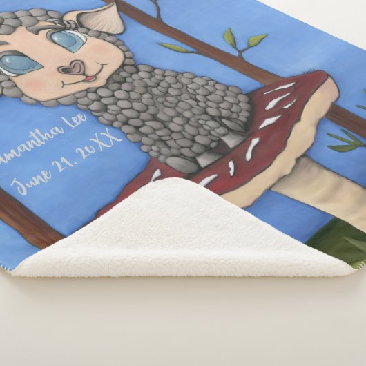 Couverture Sherpa Baby Sheep on Toadstool (3/4)