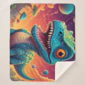 Couverture Sherpa Baby shower Dino-Mite (Devant)