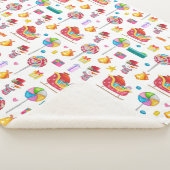 Couverture Sherpa Baby shower nouveau cadeau bébé emballage cadeau b (3/4)