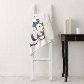 Couverture Sherpa Baby Skunk, Papillon & Fleurs (En situation)