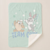Couverture Sherpa Baby TAZ™ & BUGS BUNNY™ Team Cute (Devant)