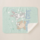 Couverture Sherpa Baby TAZ™ & BUGS BUNNY™ Team Cute (Devant (Horizontal))