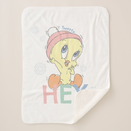 Couverture Sherpa Baby TWEETY™ Hey Snow (Devant)