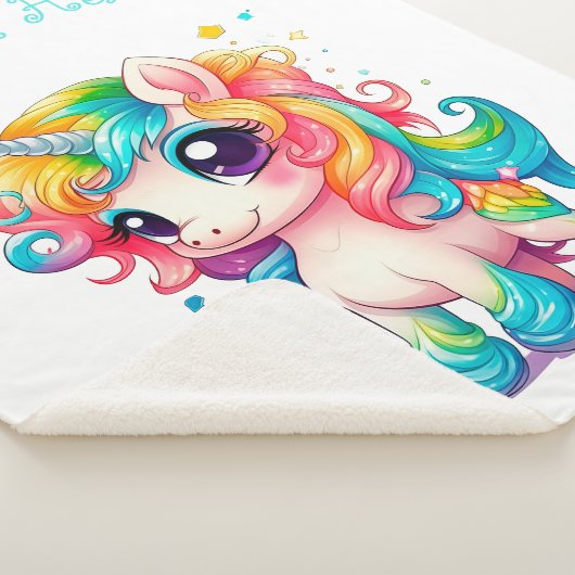 Couverture Sherpa "Baby Unicorn" (3/4)