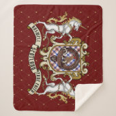 Couverture Sherpa Badge Boswell Clan & Tartan (Devant)