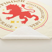 Couverture Sherpa Badge de fierté de la maison GRYFFINDOR™ Lion Roug (3/4)