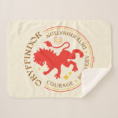 Couverture Sherpa Badge de fierté de la maison GRYFFINDOR™ Lion Roug (Devant (Horizontal))