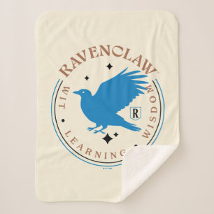 Couverture Sherpa Badge de la Fierté de la maison d'aigle bleu RAVEN
