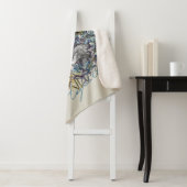 Couverture Sherpa Badge HOGWARTS™ Floral Graphic (En situation)