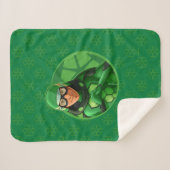 Couverture Sherpa Badge vert Carapace (Devant (Horizontal))