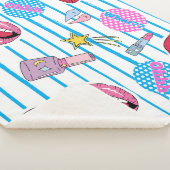 Couverture Sherpa Badges de patchs de dessin animé : pop art. (3/4)
