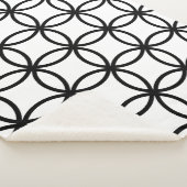 Couverture Sherpa Bagues blanches et noires (3/4)