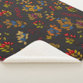 Couverture Sherpa Baies d'automne sur chocolat brun 2 (3/4)