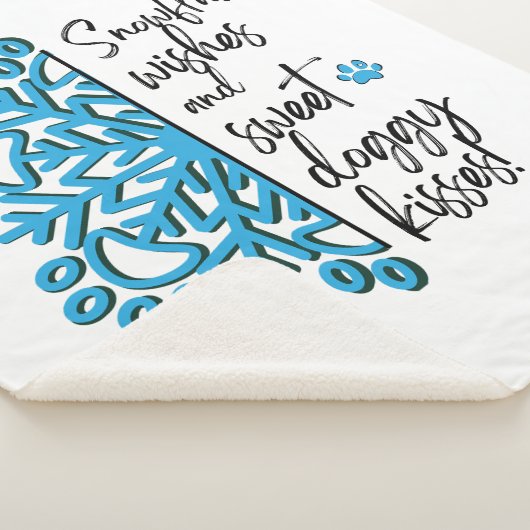 Couverture Sherpa Baisers à neige de chien Paw (3/4)