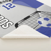 Couverture Sherpa Bal de soccer noir et blanc avec DO-IT-YOURSELF te (3/4)