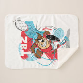 Couverture Sherpa Bal de soccer TAZ™ (Devant (Horizontal))