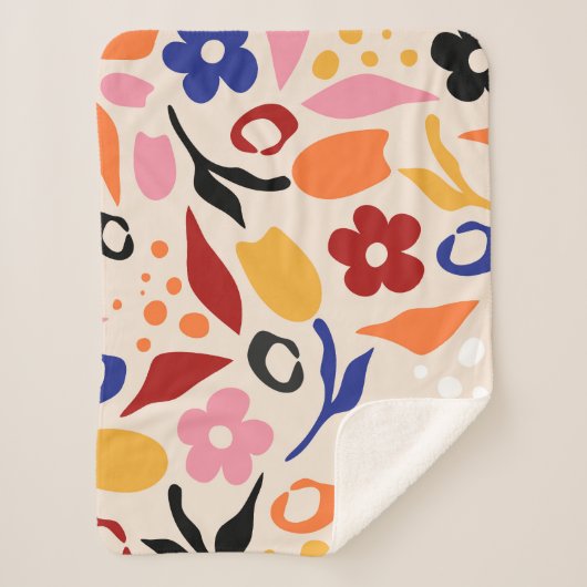 Couverture Sherpa Balayage des pétales (Devant)