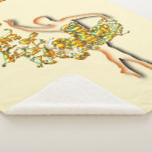 Couverture Sherpa Ballerina Ballet Danseuse Girl Sherpa Blanket (3/4)