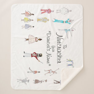 Couverture Sherpa Ballet Casse-Noisette Personnalisé