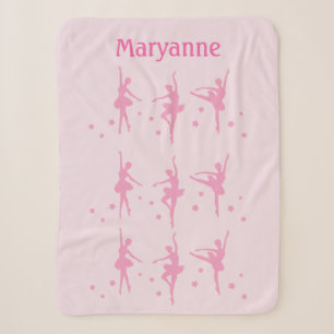 Couverture Sherpa Ballet nommé fait sur commande de ballerine