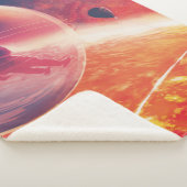 Couverture Sherpa Ballon à air chaud extrême sur paysage volcanique (3/4)